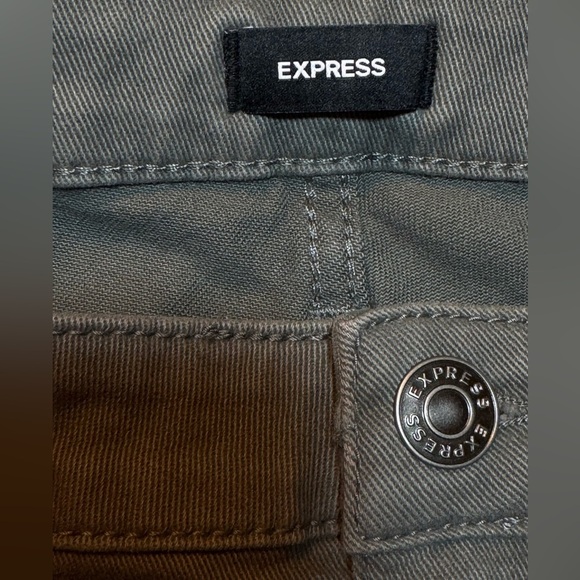 Men's Express Slim Fit Gray Denim Jeans - Picture 12 of 12